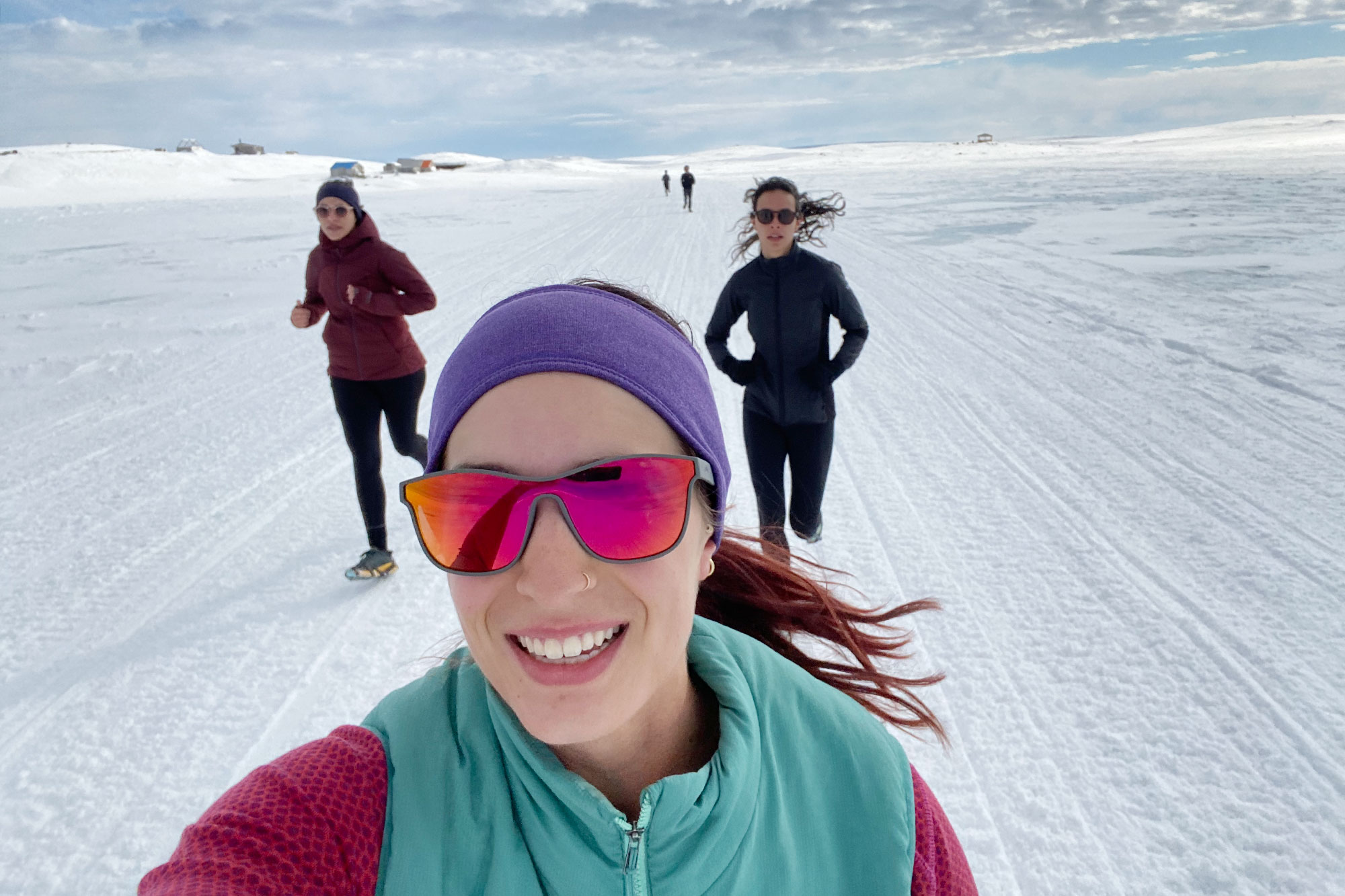 Rebecca and friends running