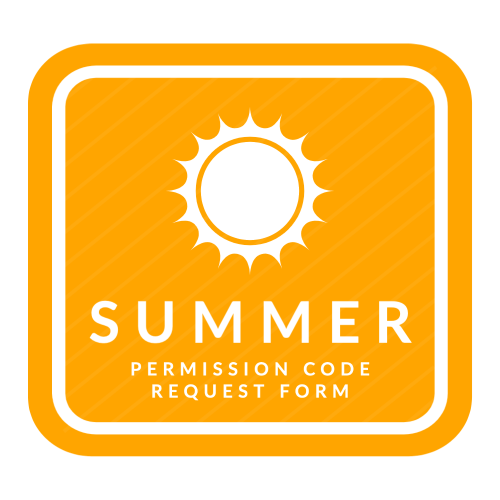 Summer Permission Code Request button